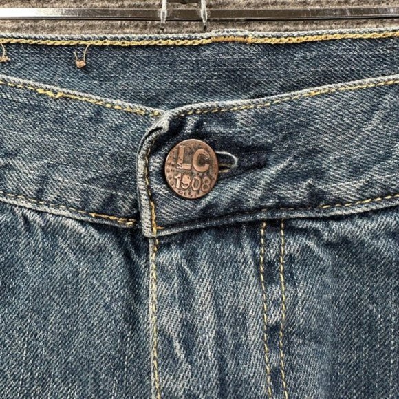 Lee Cooper Harry Style Straight Leg Dark Wash Blue Denim Jeans Mens Size 40 w - Picture 3 of 13